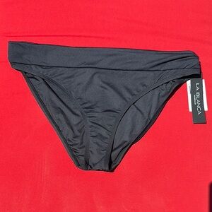 La Blanca Island Goddess Ruched Band Hipster Bottom